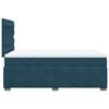 vidaXL Box Spring Bed with Mattress Blue 120x190 cm Small Double Velvet