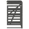 vidaXL Wheelie Bin Storage Extension Grey Solid Wood Pine