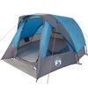 vidaXL Family Tent Cabin 6-Person Blue Waterproof