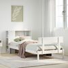 vidaXL Bookcase Bed without Mattress White 100x200 cm Solid Wood Pine