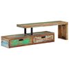 vidaXL TV Stand (118-200)x30x40 cm Solid Wood Reclaimed