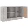 vidaXL Sideboard Concrete Grey 120x30.5x70 cm Engineered Wood