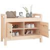 vidaXL Hall Bench 80x40x60 cm Solid Wood Pine