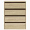 vidaXL Corner Chest of Drawers Sonoma Oak 60x41x76 cm Engineered Wood