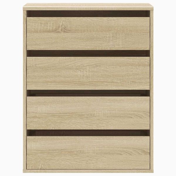 vidaXL Corner Chest of Drawers Sonoma Oak 60x41x76 cm Engineered Wood