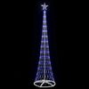 vidaXL LED Christmas Tree with 290 LEDs Blue 70 x 70 x 250 cm Metal