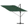 vidaXL Roma Parasol Green 286 x 285 x 265 cm Polyester and Aluminium