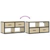 vidaXL TV Cabinet Sonoma Oak 80x31x39.5 cm Engineered Wood and Metal