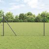 vidaXL Fence Post Grey 25 x 1 m (36 mm mesh) Steel
