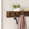 vidaXL Wall-Mounted Coat Rack Old Wood 60 x 10.5 x 10.5 cm