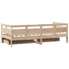 vidaXL Daybed with Drawers without Mattress 80x200 cm Solid Wood