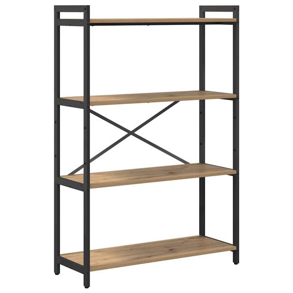 vidaXL Bookshelf Artisan Oak 80 x 30 x 120 cm Engineered Wood