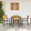 vidaXL Garden Chair 4 pcs Brown 56 x 57 x 87cm Solid Acacia wood