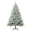 vidaXL Artificial Pre-lit Christmas Tree with Ball Set Green 240 cm