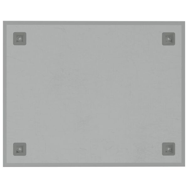 vidaXL Wall-mounted Magnetic Board White 50x40 cm Tempered Glass