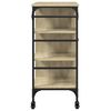 vidaXL Kitchen Trolley Sonoma Oak 87.5x38.5x84.5 cm Engineered Wood