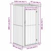 vidaXL Garden Shed Green 118.5x97x209.5 cm Galvanised Steel