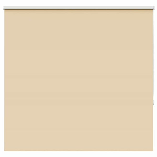vidaXL Roller Blind Blackout Beige 145x150 cm Fabric Width 141.6 cm Polyester