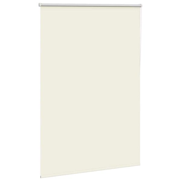 vidaXL Roller Blind Blackout Off White 100x175 cm Fabric Width 95.7 cm Polyester