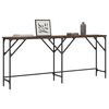 vidaXL Console Table Brown Oak 180x29x75 cm Engineered Wood