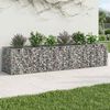 vidaXL Gabion Raised Bed 2 pcs Silver 260 x 60 x 55 cm