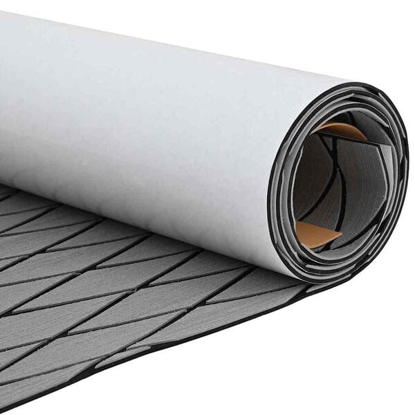 vidaXL Boat Mat Harlequin Light Grey with Black 190 x 70 x 0.5 cm EVA