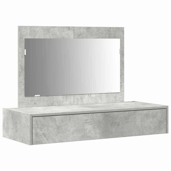 vidaXL Dressing Table Grey 100 x 40 x 70 cm Engineered Wood