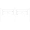 vidaXL Metal Replace Headboard White 200 cm