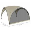 Bo-Camp Side Wall for Party Shelter with Mosquito Net S Beige