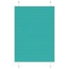 vidaXL Pleated Blind Petrol Green 90x150 cm Fabric Width 89.4 cm Polyester