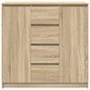 vidaXL Sideboard with Drawers Sonoma Oak 100.5x35x98.5 cm Engineered Wood