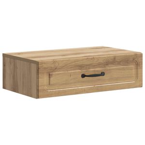 vidaXL Wall-Mounted Side Table Artisan Oak 59 x 34.5 x 17 cm