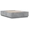 vidaXL Bed Frame without Mattress Concrete Grey 135x190 cm Double
