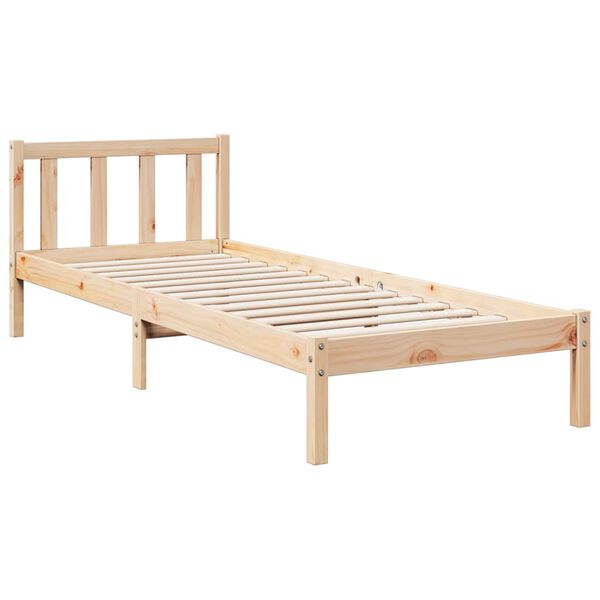 vidaXL Extra Long Bed Frame without Mattress 80x210 cm Solid Wood Pine