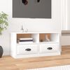 vidaXL TV Cabinet High Gloss White 93x35.5x45 cm Engineered Wood