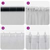 vidaXL Voile Curtain 2 pcs Light Grey 140 x 140 cm Polyester