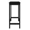 vidaXL Bar Table Black 100x50x110 cm Solid Wood Pine