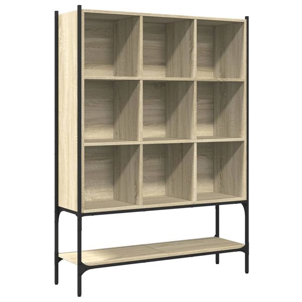 vidaXL Bookcase Sonoma Oak 102x30x141.5 cm Engineered Wood