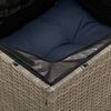 vidaXL Garden Sofa with Cushion 8 pcs Grey and beige Poly rattan