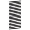 vidaXL Garden Cover Profile 20 pcs 100 x 10 x 5 cm Steel Black