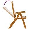 vidaXL Folding Garden Chairs 8 pcs Solid Wood Acacia and Textilene