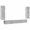 vidaXL 7 Piece TV Cabinet Set Concrete Grey Engineered Wood