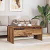 vidaXL Coffee Table Old Wood 102 x 50.5 x 46.5 cm Engineered Wood