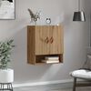 vidaXL Wall Cabinet Artisan oak 60 x 31 x 70 cm Engineered wood