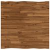vidaXL Live Edge Table Top 70 x 70 x 3.2 cm Square Solid Acacia Wood