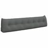 vidaXL Back Pillow Dark Grey 200 x 24 x 50 cm Fabric