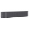 vidaXL Garden Raised Bed Galvanised Steel 396x100x68 cm Anthracite