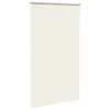 vidaXL Roller Blind Blackout Off White 130x210 cm Fabric Width 126.6 cm Polyester