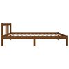 vidaXL Bed Frame without Mattress Honey Brown Solid Wood 90x200 cm