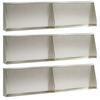 vidaXL Retaining Wall 6 pcs 80 x 12 x 30 cm Stainless Steel Silver